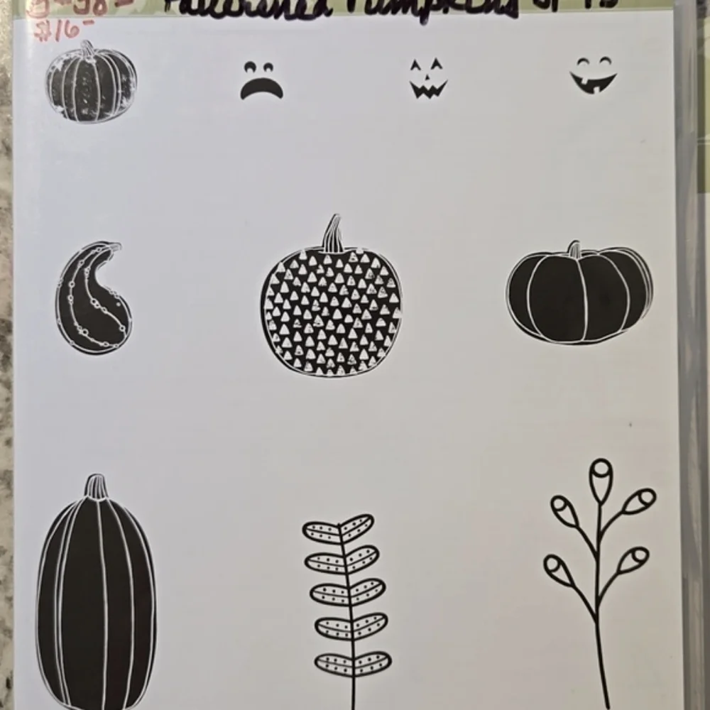 Stampin' Up! Pick a Pumpkin Stamp Set & Patterned Pumpkin Thinlits Dies Bundle